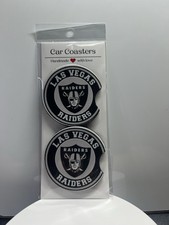 2 Pack Universal Neoprene Car Coasters Raiders