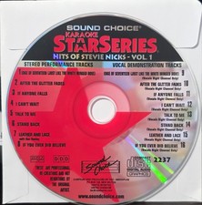 SC2237 STEVIE NICKS   SOUND CHOICE KARAOKE CDG LOT PA