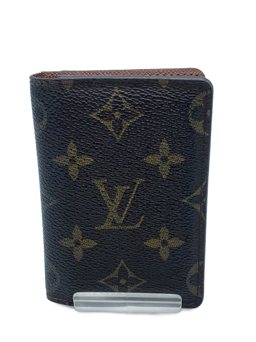 LOUIS VUITTON Organizer de Poche Monogram Canvas BRW All-Over Print Women's