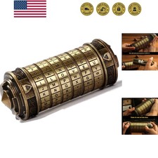 Cryptex Da Vinci Code Mini Cryptex Lock Puzzle Boxes with Hidden Compartments...