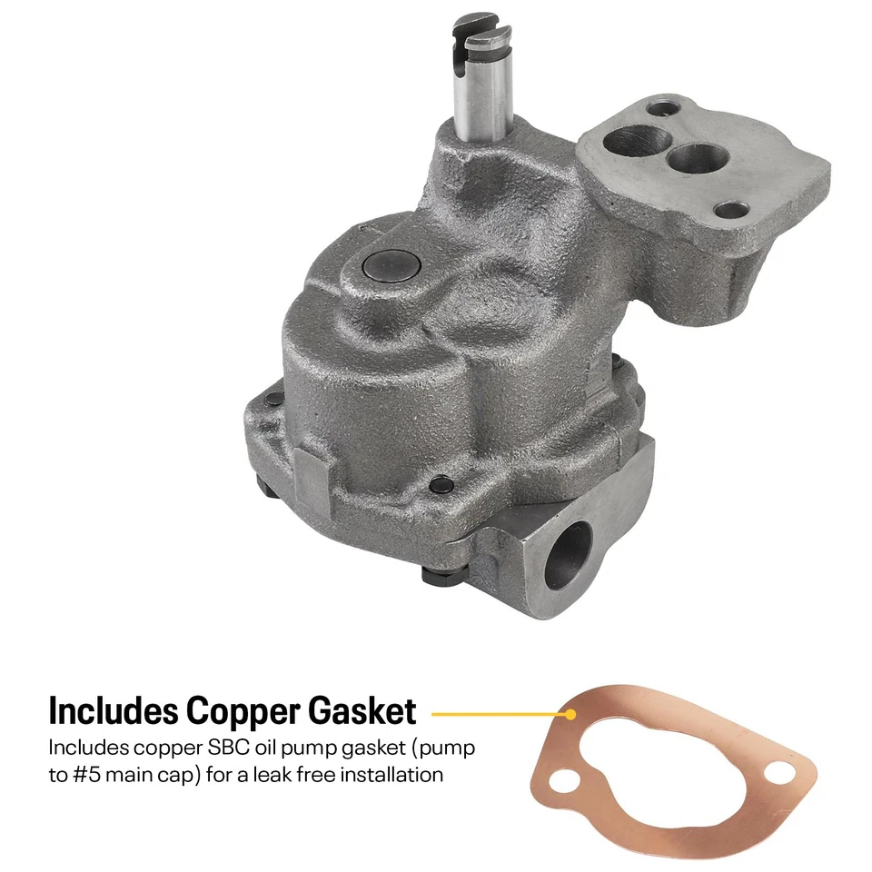 Bomba de óleo de volume de estoque, captador 5/8, compatível com bloco pequeno Chevy - Imagem 4 de 4