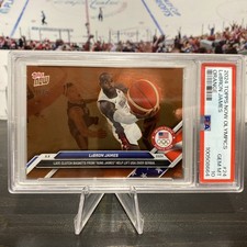 2024 Topps Now Olympics Lebron James Orange #25 PSA 10 /5 POP 1