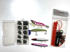 Lure fishing hooks, bulk set, 2 hooks, fishing supplies, anti-fall belt