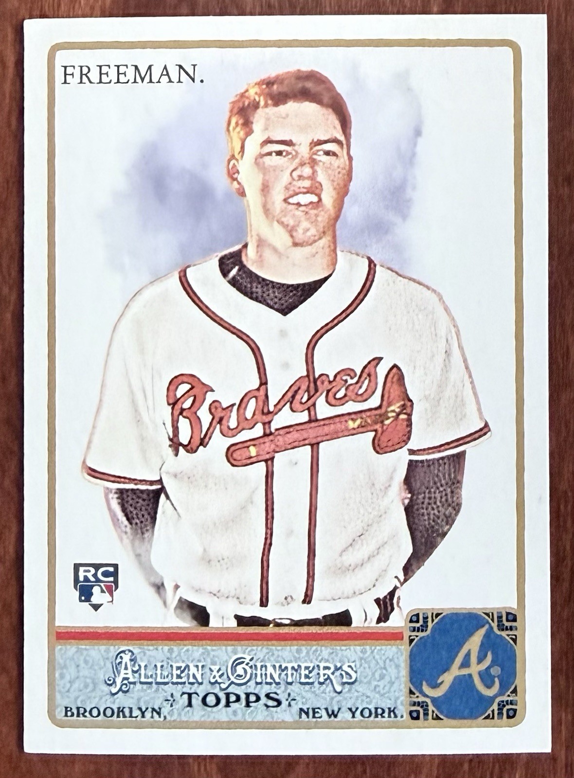 Freddie Freeman 2011 Topps Allen & Ginter Baseball Card RC #198