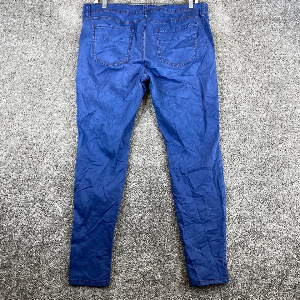 Forever 21 Skinny Jeans Women's Plus Size 18 Blue Mid Rise Dark Wash 5-Pocket - Image 3 of 4