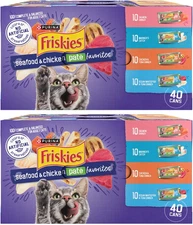 5.5-oz/80 Can Friskies Seafood & Chicken Pate Favorites Variety Pack Wet Cat Foo