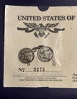 1942 & 1943 Mercury Dime; 90% Constitutional Silver (Vintage Ownership Slip)
