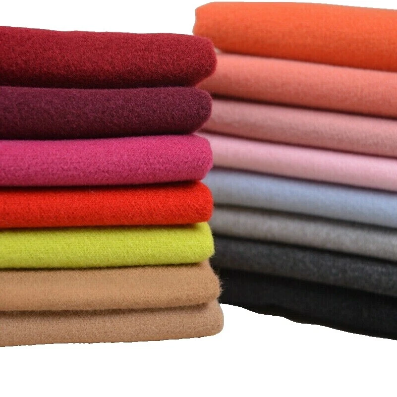 Wool Blend Solid Patterned Apparel-Dress Clothing Craft Fabrics