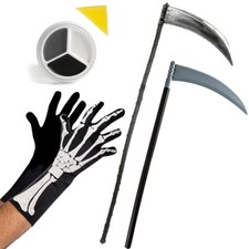 GRIM REAPER COSTUME ACCESORIES SKELETON DEATH OUTFIT CHOOSE ACCESSORY
