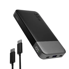 Power Bank 10000mAh 35W USB C Charging External Battery Charger For Cell Phone