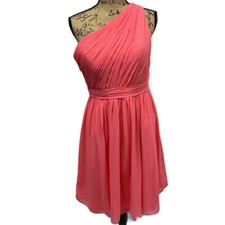 Bill Levkoff Sample Pink One Shoulder Dress Gown Prom Size 10 NWOT