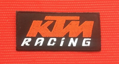 KTM Motocross Dirtbike Offroad Scrambler Motorrad Aufnähen Bügelbild Patch Badge