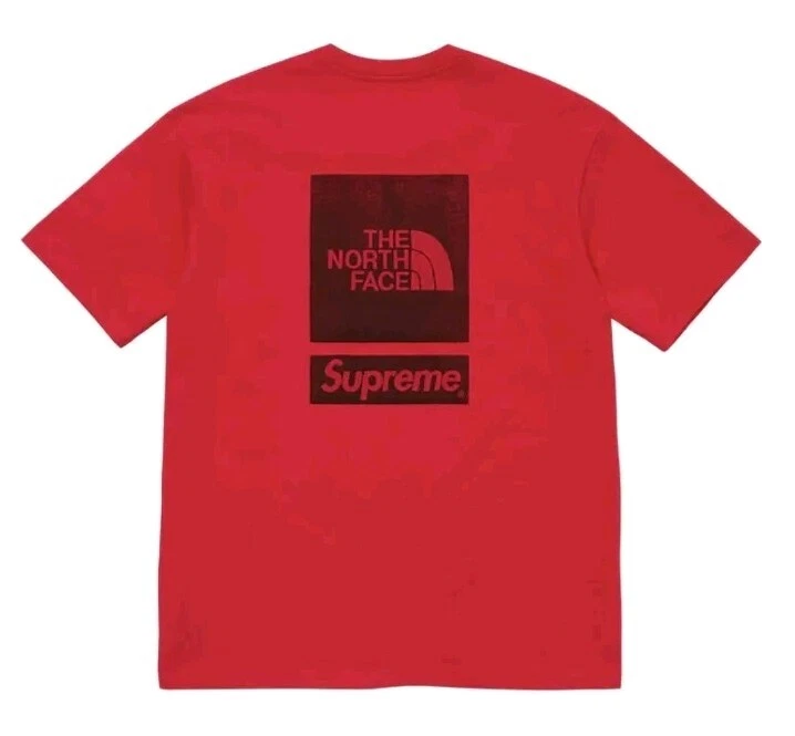 SS24 Supreme X The North Face S/S Top T Shirt GRÖSSE S Rot T Shirt Tnf Neu