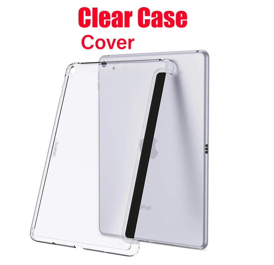 Crystal Clear Back Case for iPad Air 3 & iPad Pro 10.5 Fits with Smart Keyboard