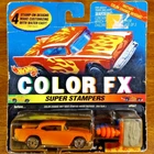 Hot Wheels Vintage Color FX Super Stampers '57 Chevy Red UH Ultra Hots 1995
