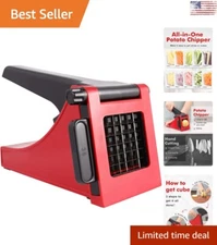 Multi-Purpose French Fry Cutter - Effortless Potato Slicer - Dishwasher Safe