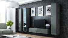 Modern Living Room Furniture Set Entertainment TV Unit Wall Cabinet   VIVA 15
