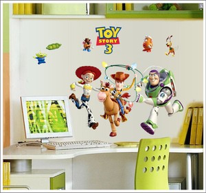 Toy Story 3 Woody Buzz Lightyear Nursery Boys Room Wall Stickers