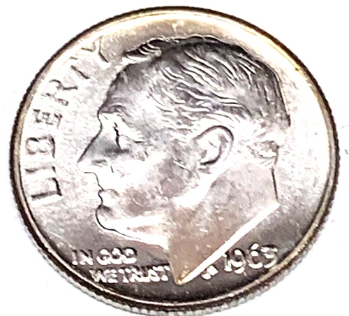 # C6438   U.S.   COIN,     ROOSEVELT   DIME   1963   Unc.