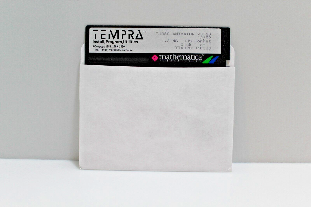 Logiciel Rétro TEMPRA PRO MEDIA TURBO - 1992 - Par Mathematica Incorporated - Rare