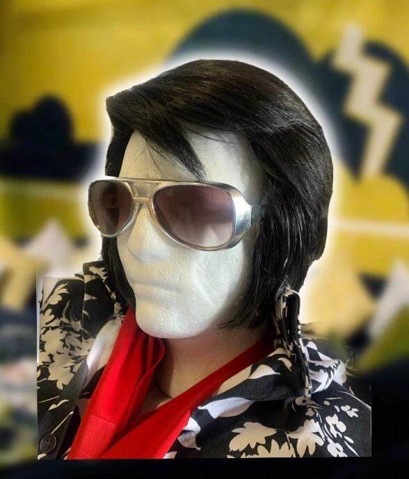 Peluca elvis con patillas laterales - “Cabello Cabello 75-77” ETA - ¡LEER LA DESCRIPCIÓN! Foto 2 de 4