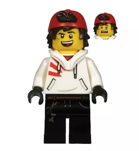 Lego Jack Davids 70432 White Hoodie Backwards Cap Hidden Side Minifigure |  eBay