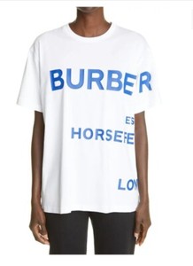 BURBERRY LONDON◇8008894/BURW01W/Tシャツ/XS/コットン/WHT