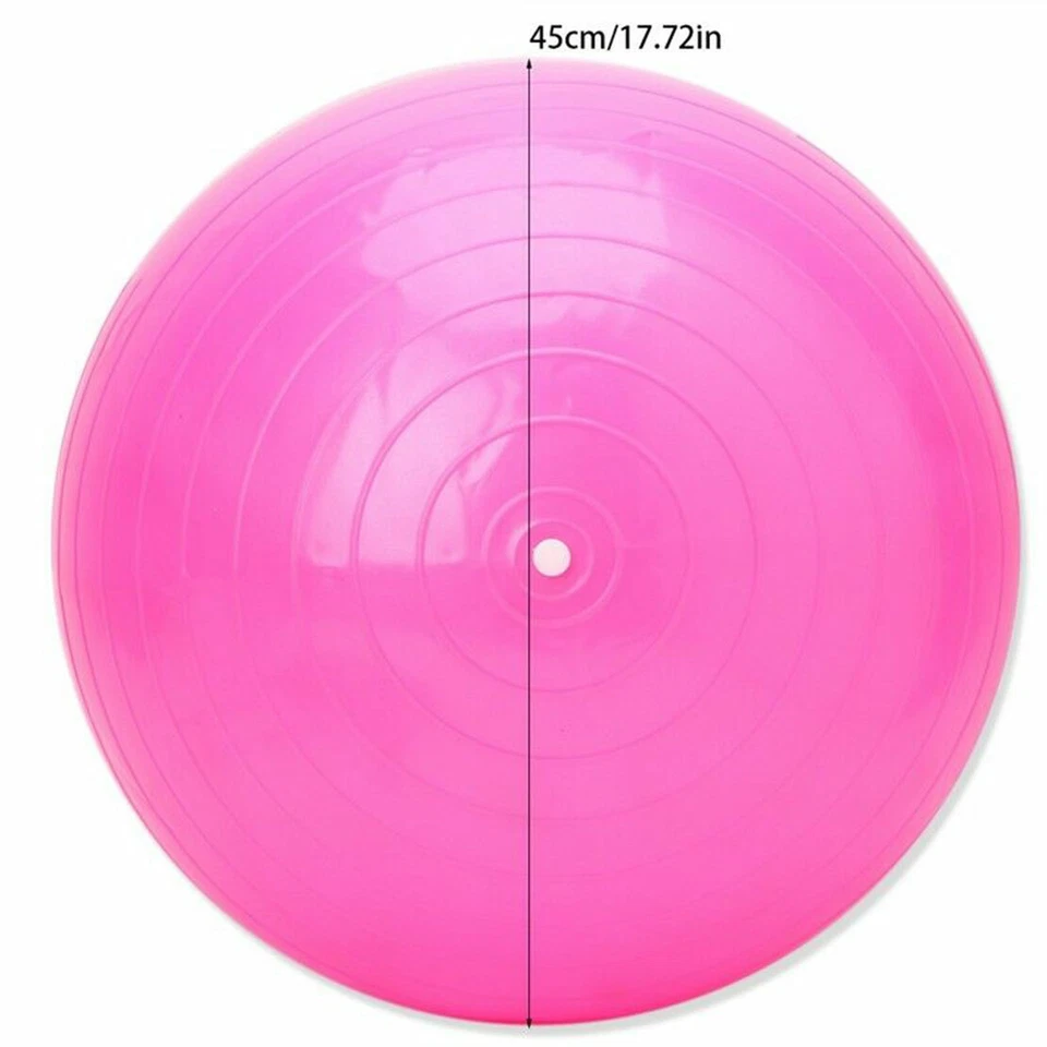 Sitz Gymnastik Ball Fitness mit Pumpe elastisches Gummi Sport Rücken Pezzi Yoga - Bild 2 von 4