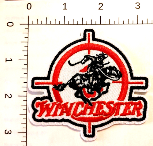 Winchester Embroidered Patch Iron-On Sew-On US ship Cowboy Hunting Rifle Gun - Picture 4 of 4
