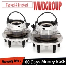 Pair Front Wheel Hub Bearings For Chevy Cobalt HHR Malibu Pontiac G6 Saturn Aura