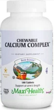 Maxi Health Chewable Calcium Complex Vanilla Flavor - 180 Tablets