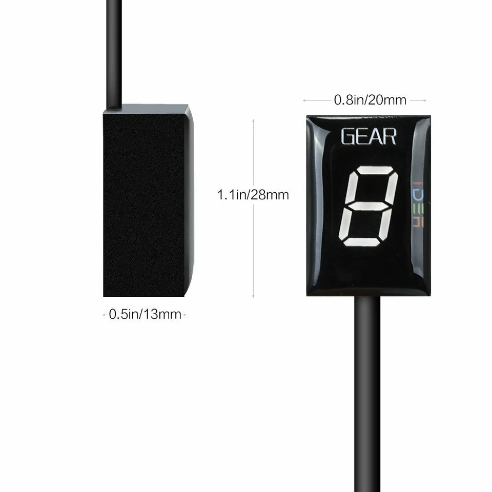 Motorcycle Gear Indicator RED LED Display for Ducati Monster Scrambler Superbike - Image 4 of 4