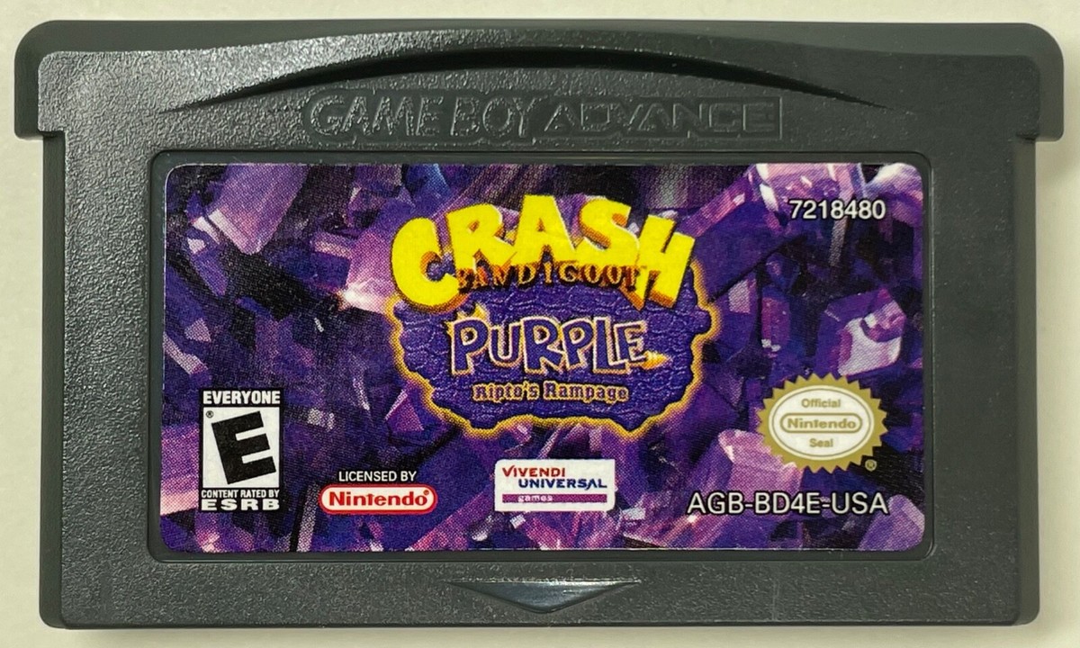 Crash Bandicoot Purple【中古美品・GBA北米版】 Crash Bandicoot Purple: Ripto's Rampage & Spyro Orange The