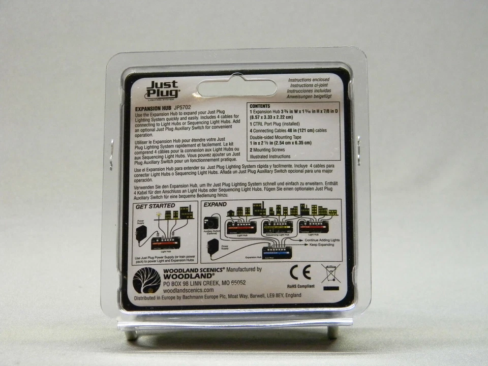 BUJE DE EXPANSIÓN WOODLAND SCENICS PARA SISTEMA DE ILUMINACIÓN JUST PLUG cableado WDS5702 NUEVO Foto 4 de 4