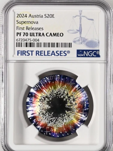 NGC PF70 FR Austria 2024 The Beauty of the Universe Supernova Silver Coin Proof
