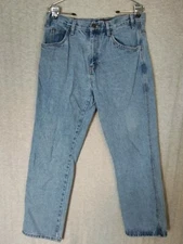 RIVET SUPPLY CO Men's Boot Cut Jeans Med Wash Mid Rise 34" X 32"