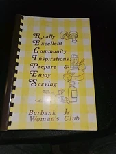 Vintage Jr. Woman's Club Burbank California Recipe cookbook 