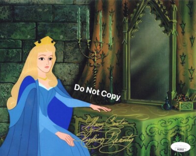 MARY COSTA signed 8x10 Photo Sleeping Beauty Disney Princess Aurora JSA 