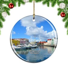 Bridgetown Barbados Christmas ornament city travel souvenir