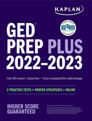 GED Test Prep Plus 2022-2023: 2 Practice Tests  Proven Strategies  Onli - GOOD