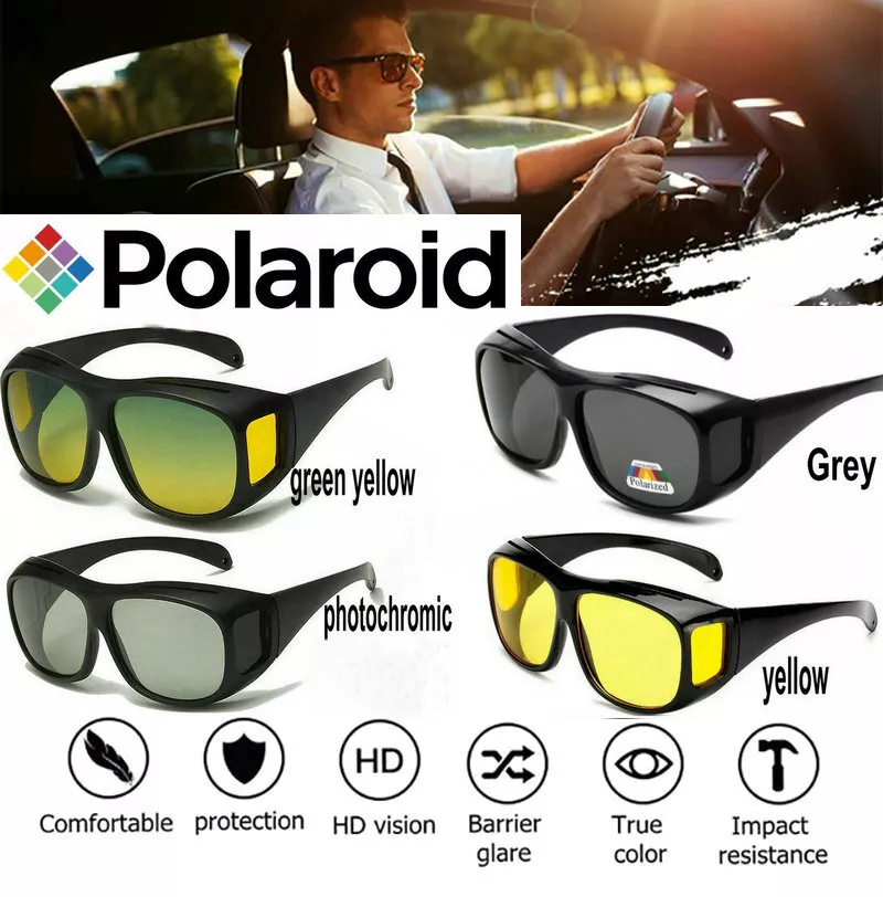 Polarised Eyewear Driving Glasses Night Vision Anti Glare Fishing cycling  Sungla