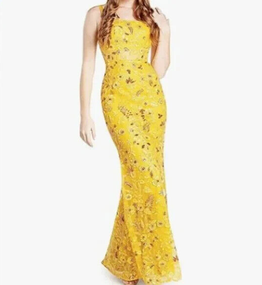 Dress The Population Women's Aria Embroidery On Tulle, Maxi, Mermaid S |  eBay