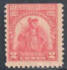 SC#657 - 2c Major General John Sullivan MNH
