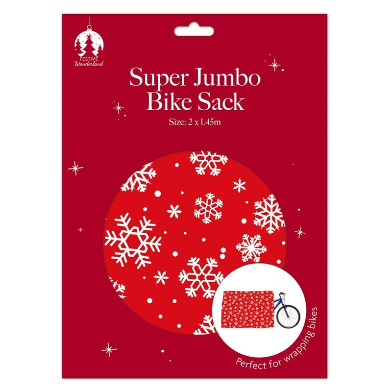 Jumbo Christmas Bike Gift Sack 183x124cm Extra Large Present Wrapping Santa Bag - Image 2