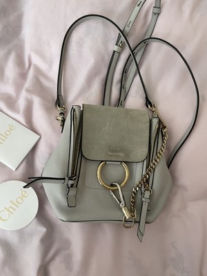 chloe backpack grey