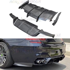 Carbon Fiber For 13-16 BMW F06 F12 M6 Coupe PSM Style Rear Bumpers Diffuser Lip
