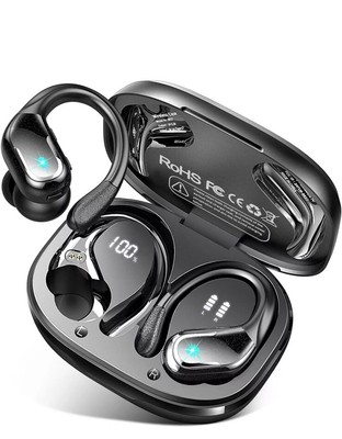 TOZO T12 Wireless Earbuds Bluetooth Headphones Black - Main Image