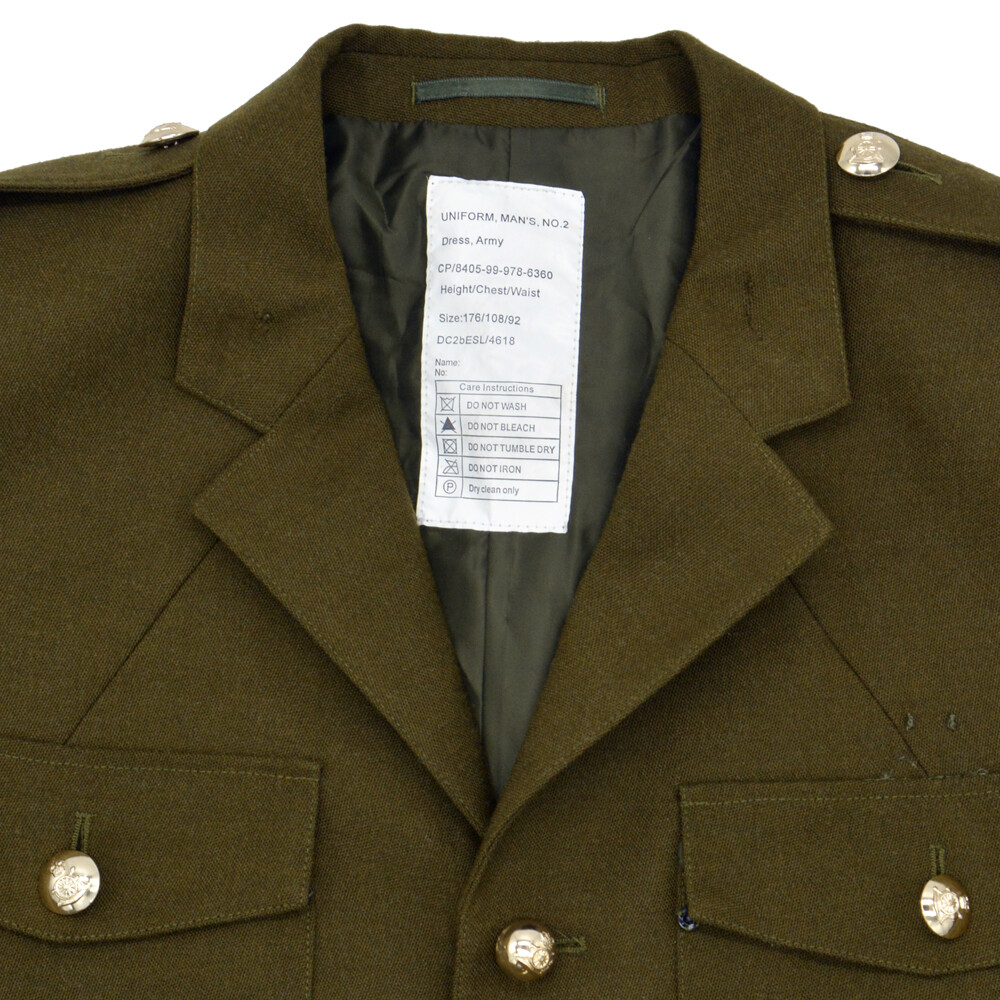 British Army No 2 Dress Uniform Jacket Tunic Khaki Olive
