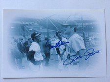 Pete Rose Paul Blair Autographed Photo Reds Orioles