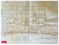 Mapmaking History Parts Reproduction of 1776 Map of Philadelphia Brochure 17x22”